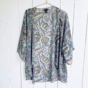 Paisley Print Kimono